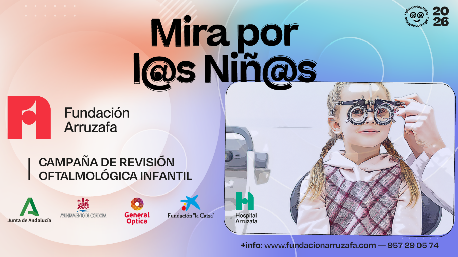 Fundación Arruzafa facilita el formulario de inscripción en la campaña ‘Mira por los niños’ 2026 para los colegios interesados