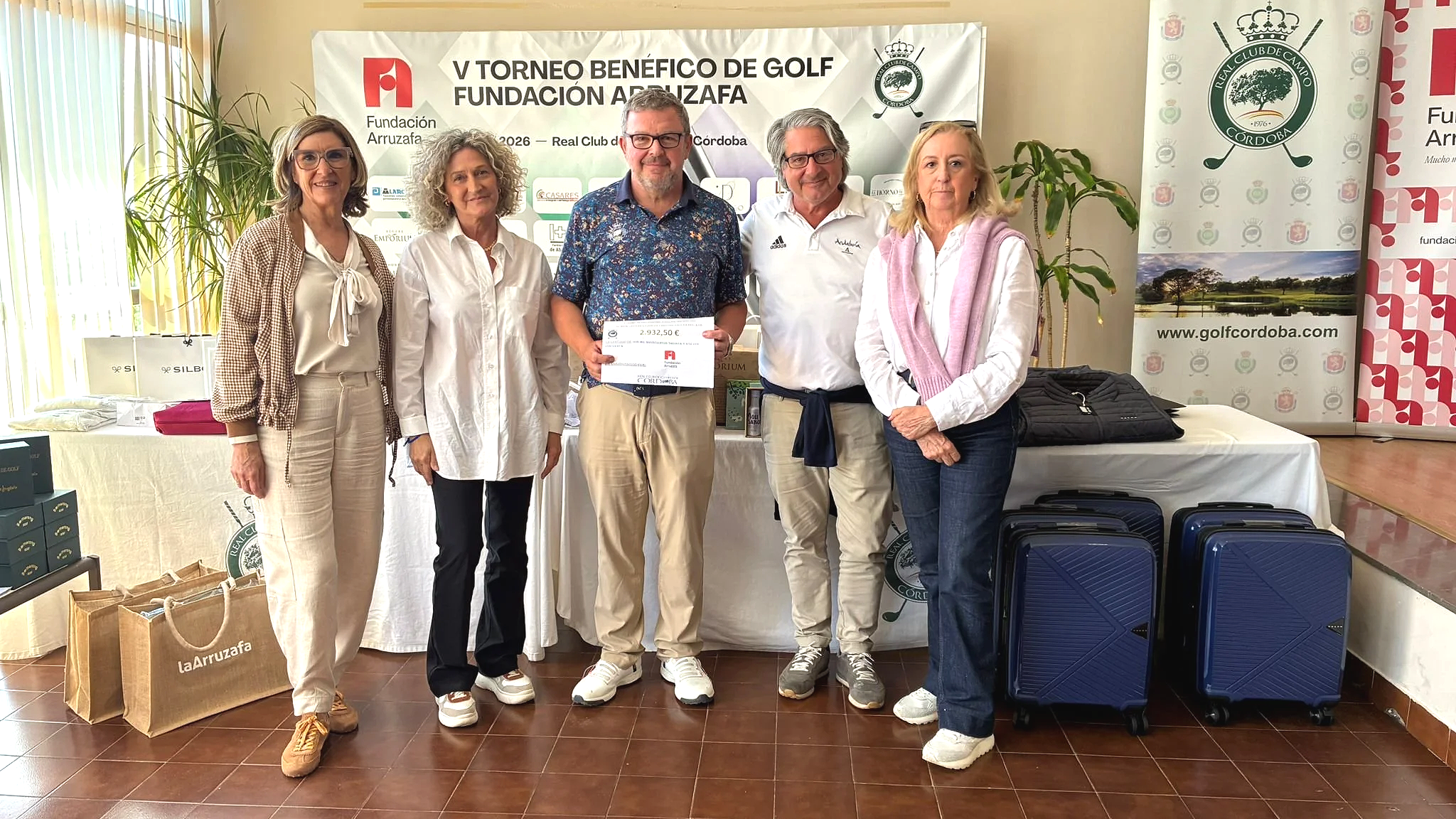 El V Torneo Benéfico de Golf Fundación Arruzafa alcanza su récord de participación y recauda más de 6.000 euros