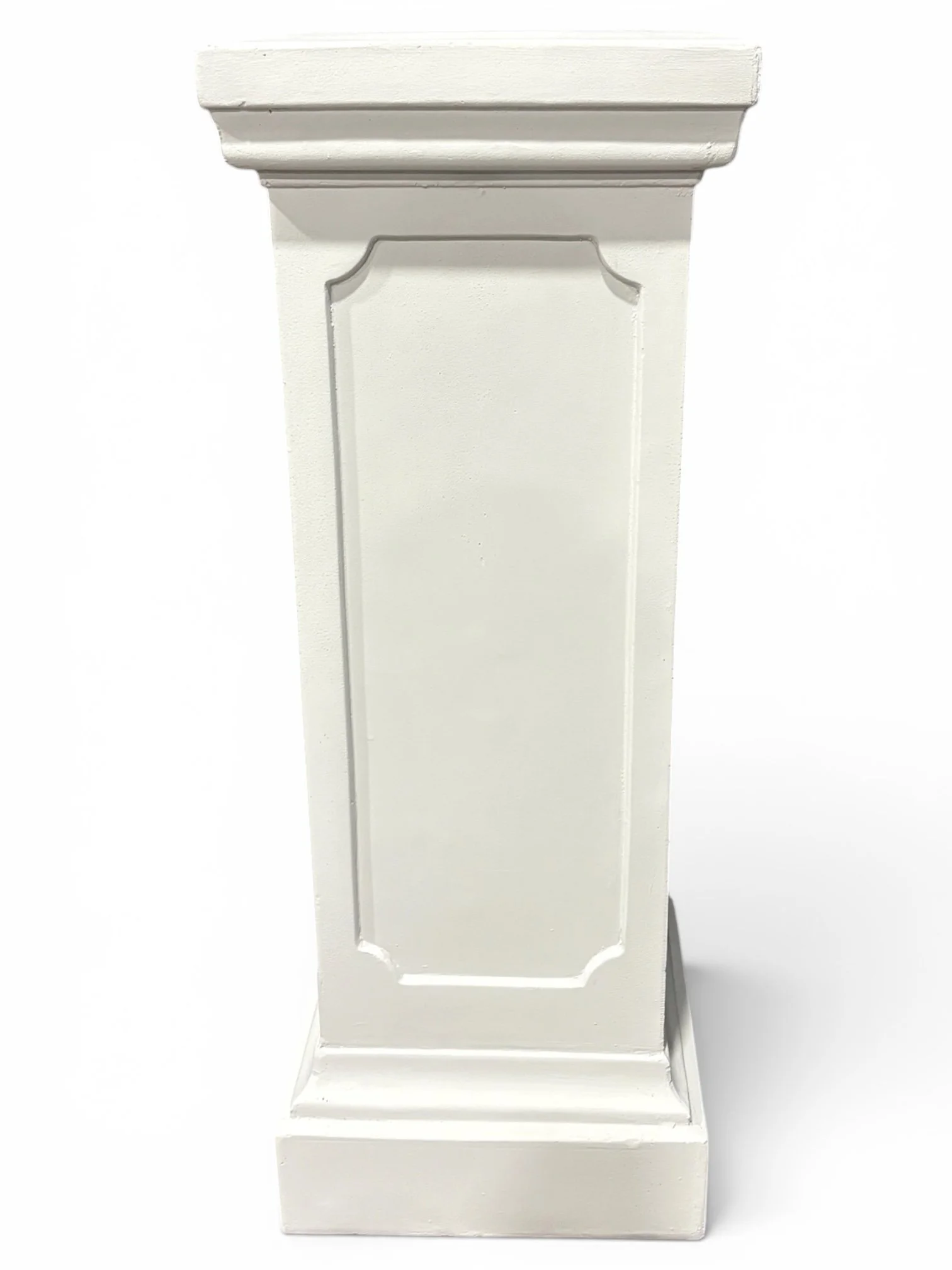 Light Grey Stone Effect Plinth for Hire – 56cm