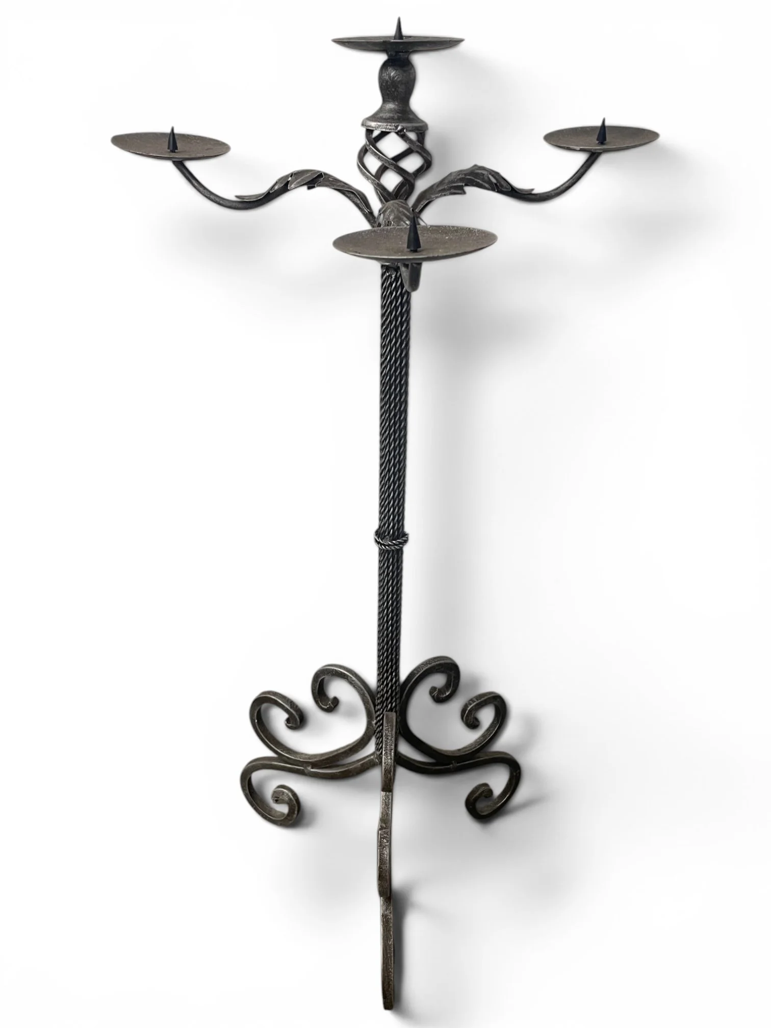4 Arm Metal Gothic Candelabra for Hire - Height 85cm