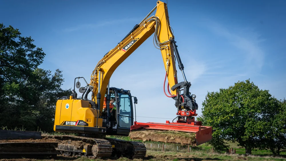 MJD excavator at work