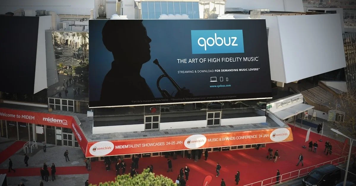 Qobuz auf der MIDEM 2016 in Cannes und gibt die Integration in Yamaha bekannt.