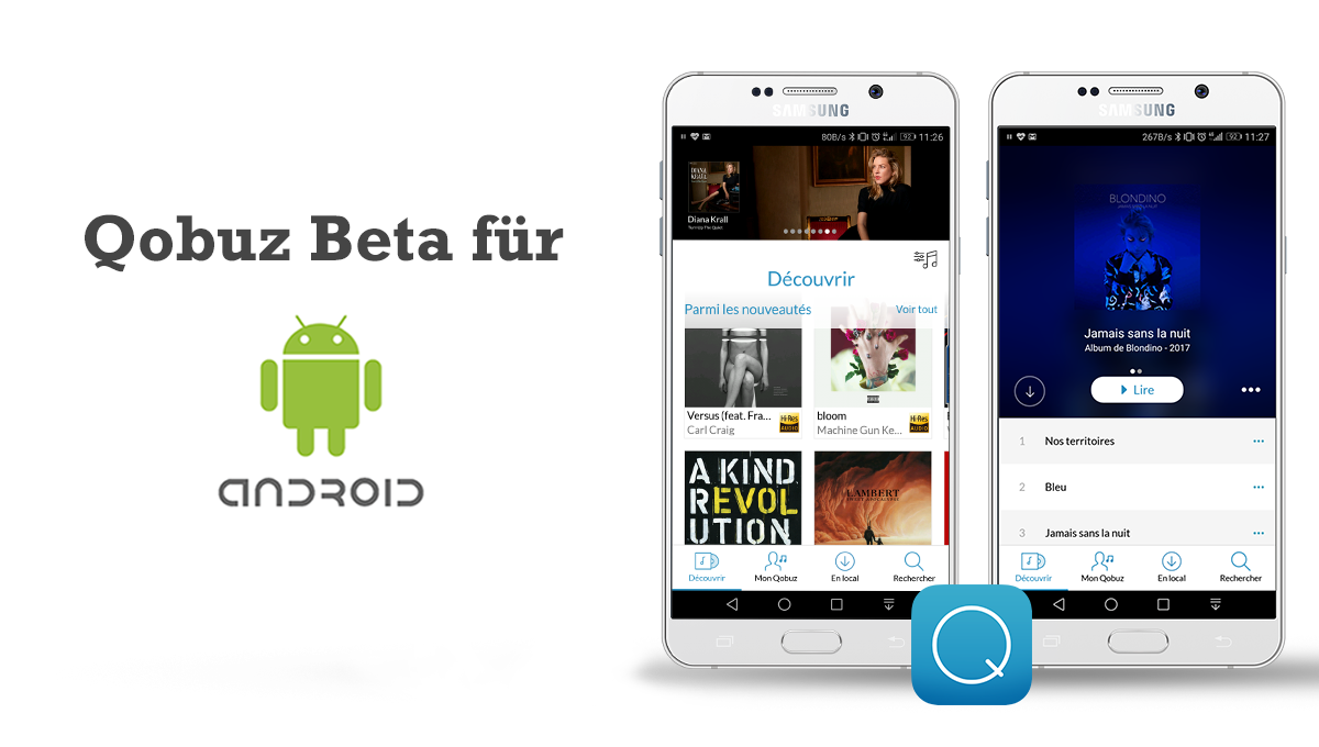 Herzlich willkommen zu der Beta-Version unserer neuen App Qobuz für Android
