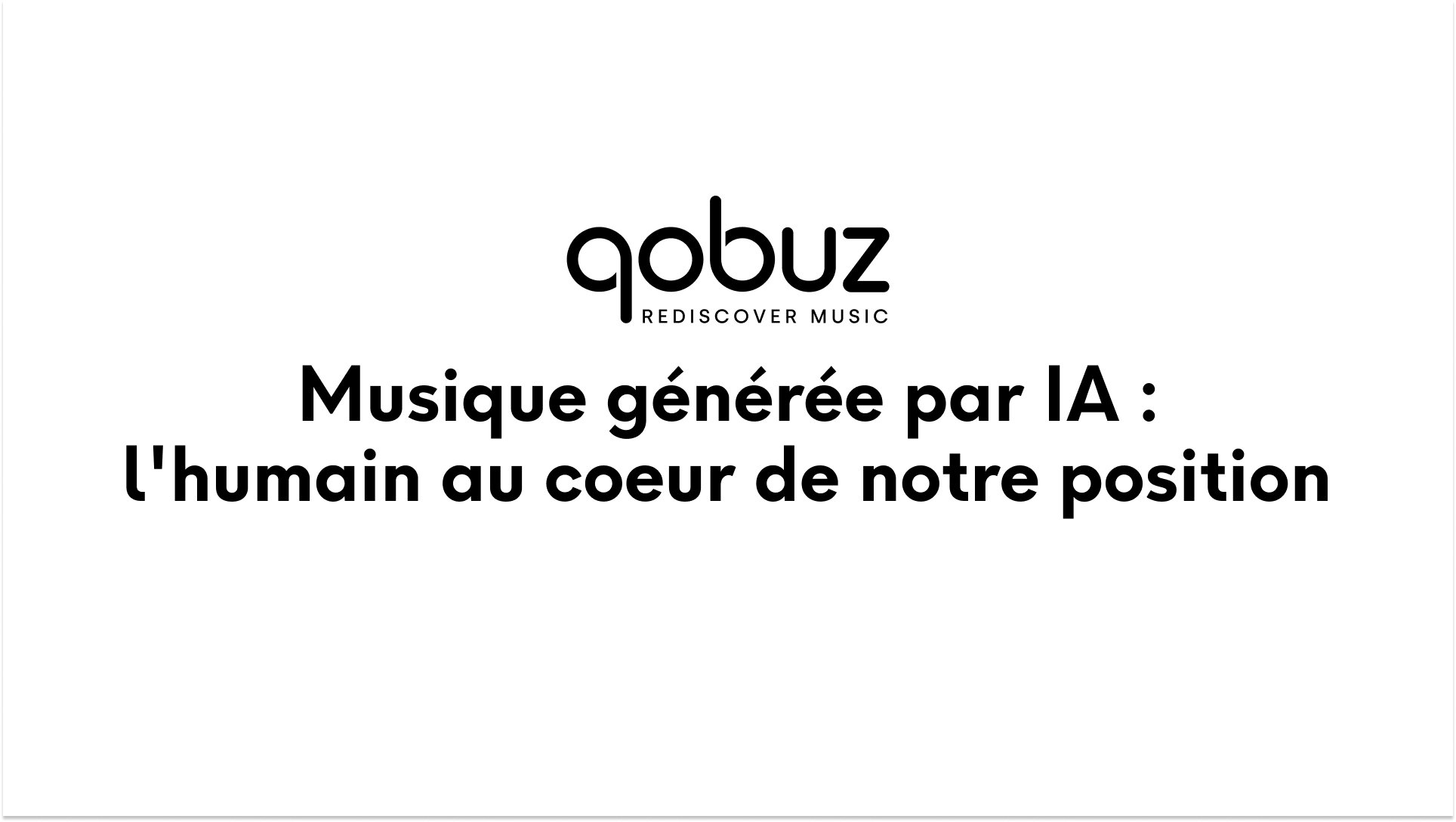 Face aux contenus générés par IA, Qobuz réaffirme son approche humaine et transparente du streaming musical