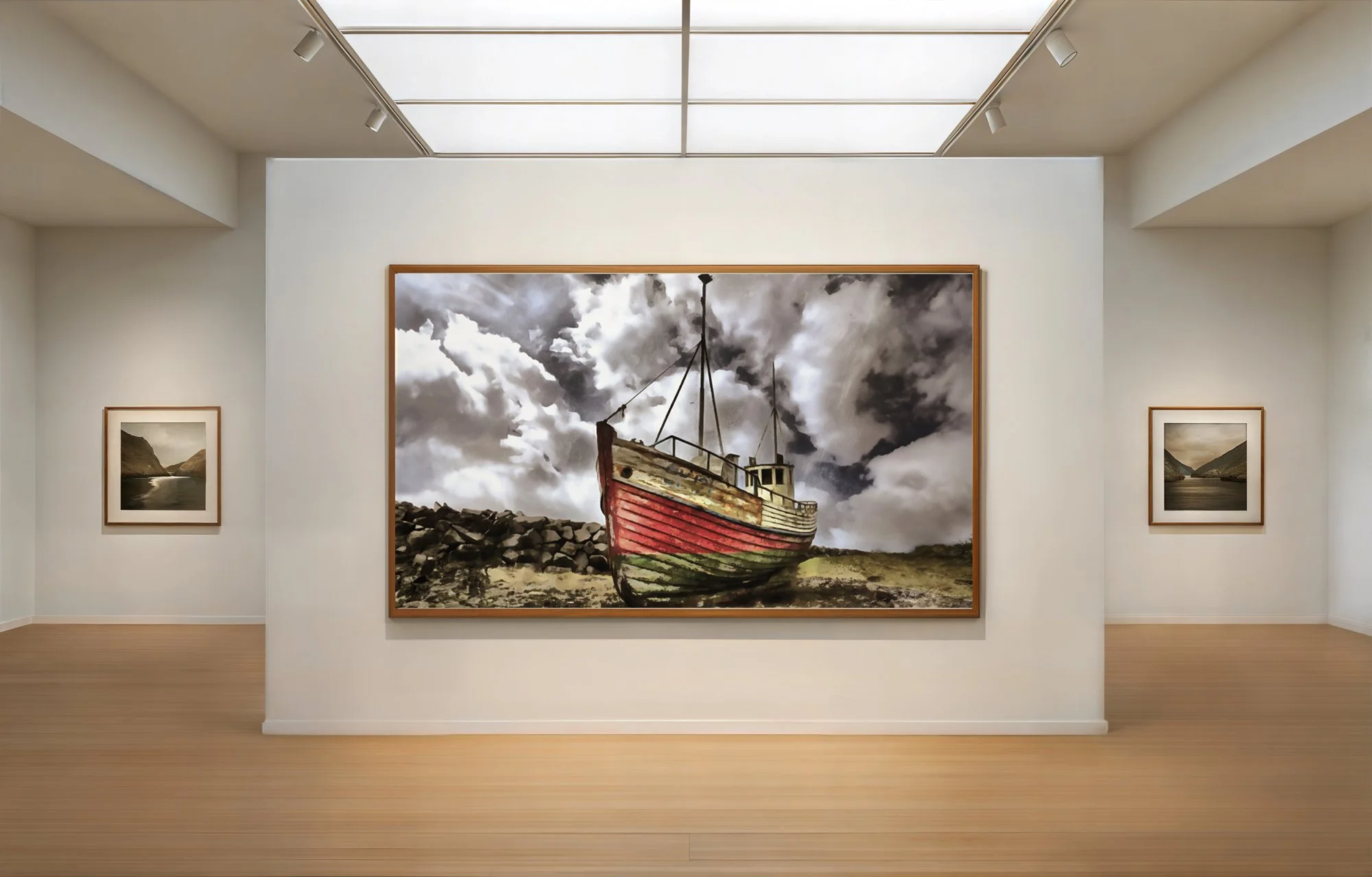 Kopavogur boat - painted 