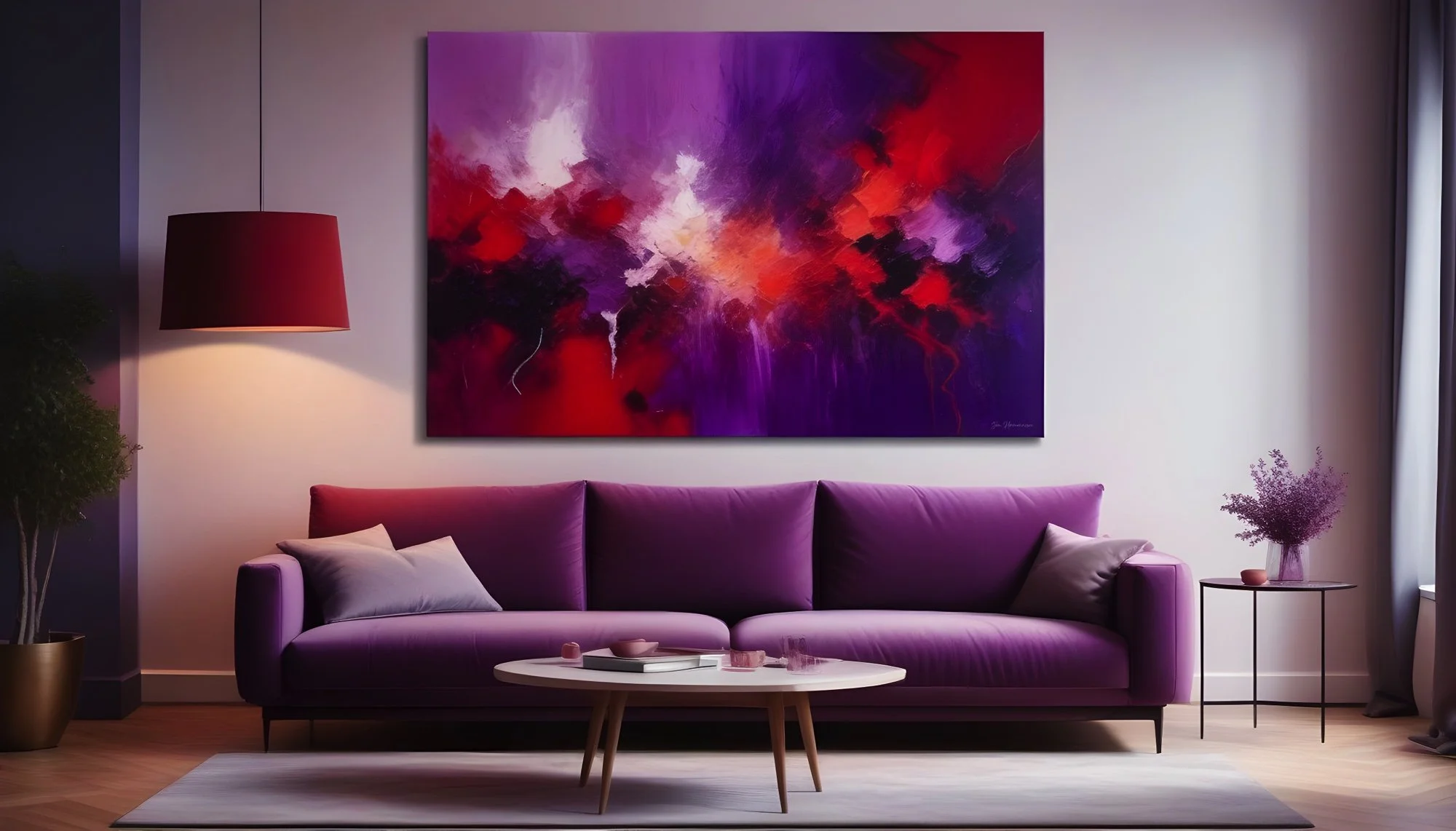 living-room-with-abstract-oil-paining-in-purple-and-red--on-wall 1.jpg