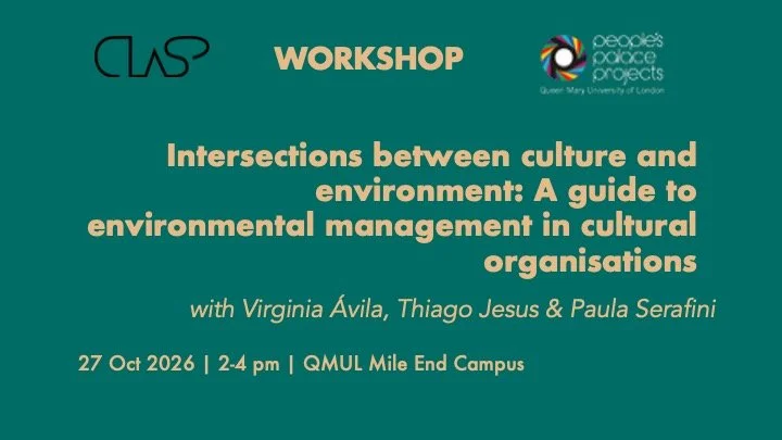 Workshop: Intersections between culture and environment: A guide to environmental management in cultural organisations