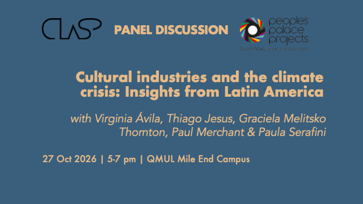 Seminar: Cultural industries and the climate crisis: Insights from Latin America