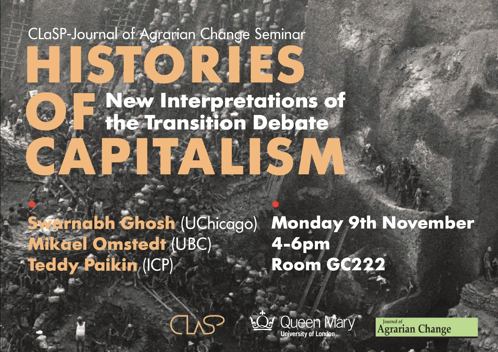 Seminar: Histories of Capitalism: New Interpretations of the Transition Debate