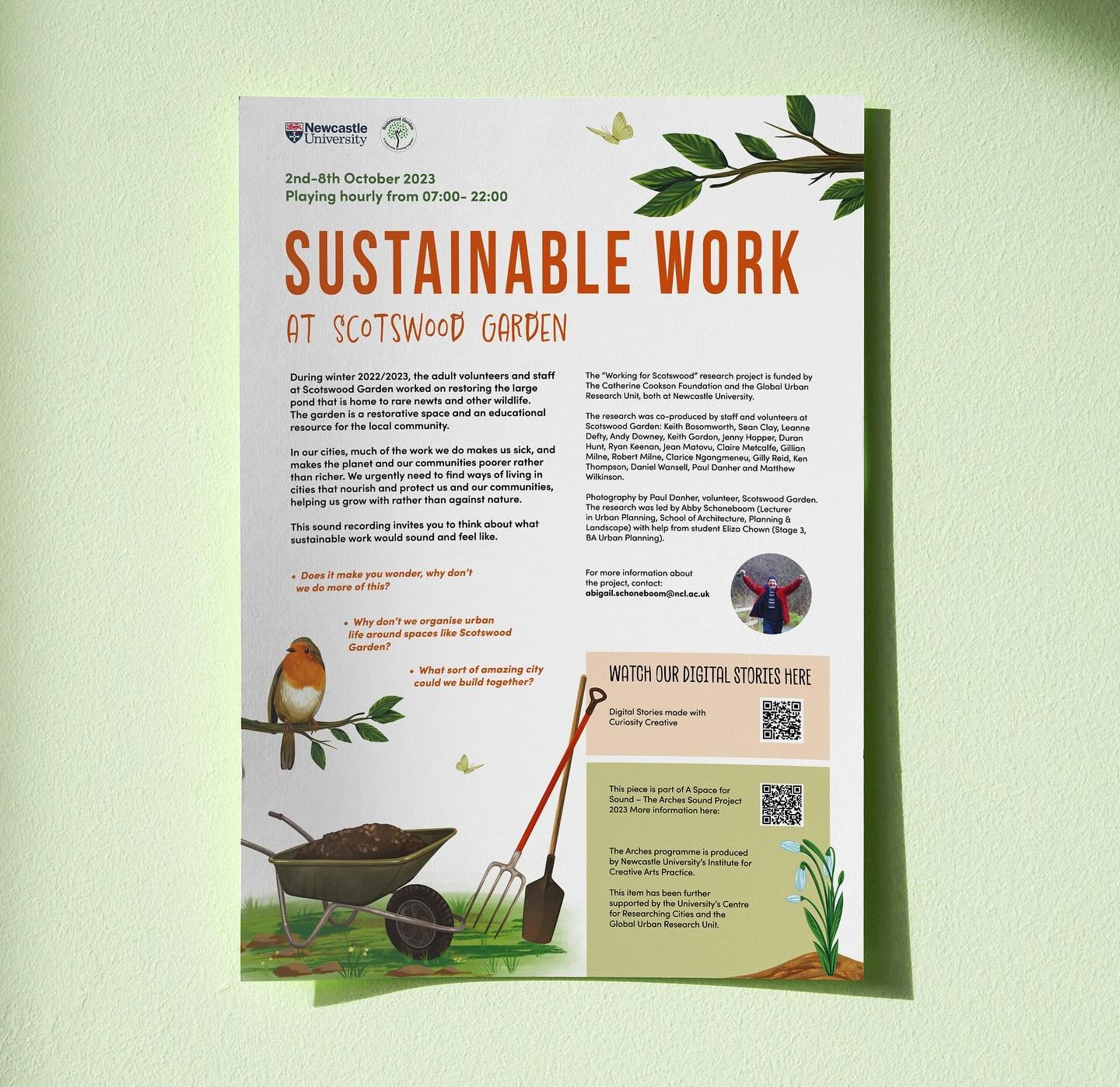 A throwback to another lovely project our team worked on last year, designed for the Arches Sound Project ✨ The Arches programme is produced by Newcastle University&rsquo;s institute for creative arts practice. Photographs done by the Scotswood garde
