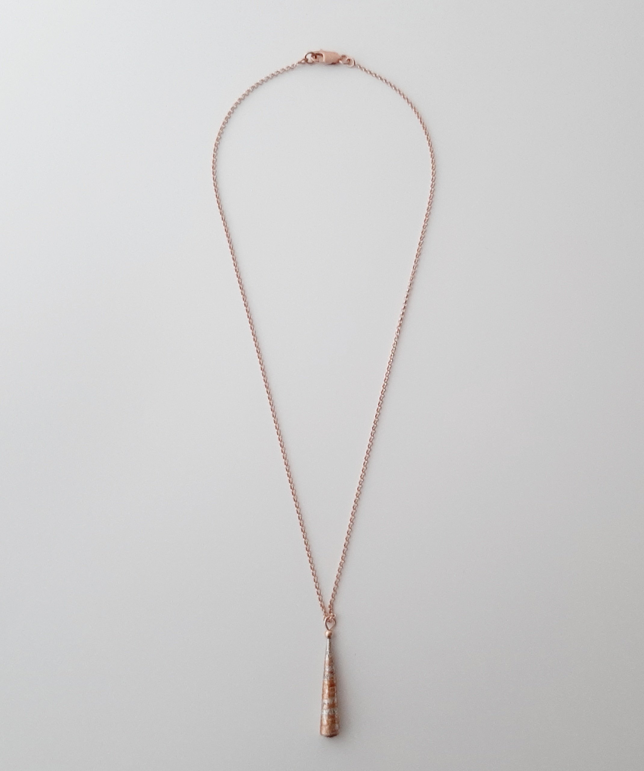 Pendentif en paperolle Athéna en en vermeil or rose