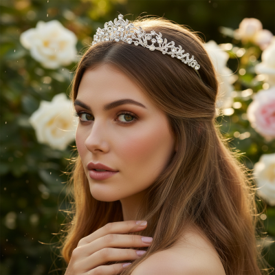 3868 cubic zirconia shimmering vine tiara AHB238 silver'.jpeg