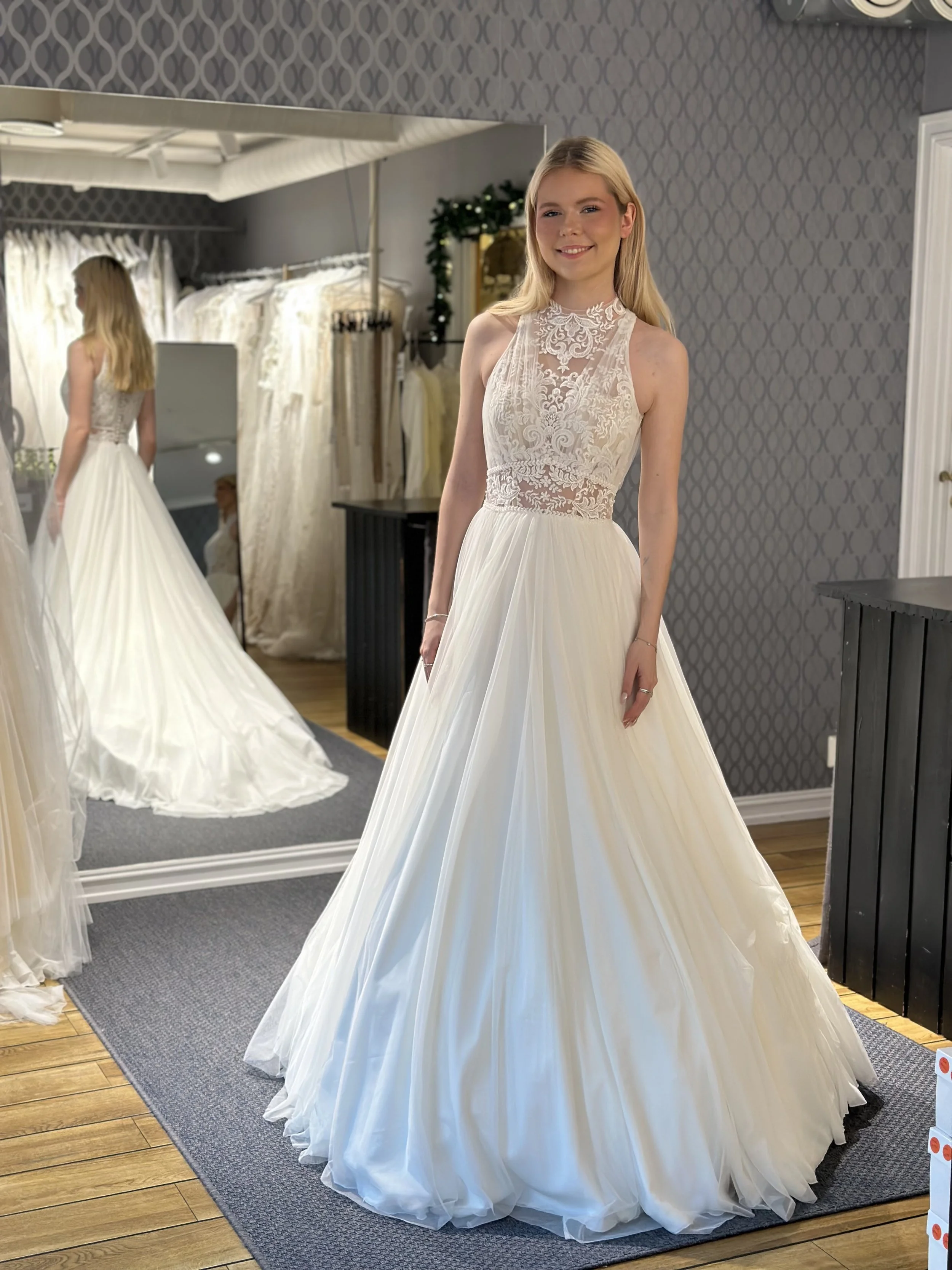 Uendelig vakre Skylar fra Luce Sposa. Dette er en ny brudekjole og vi har den i str. 32. 