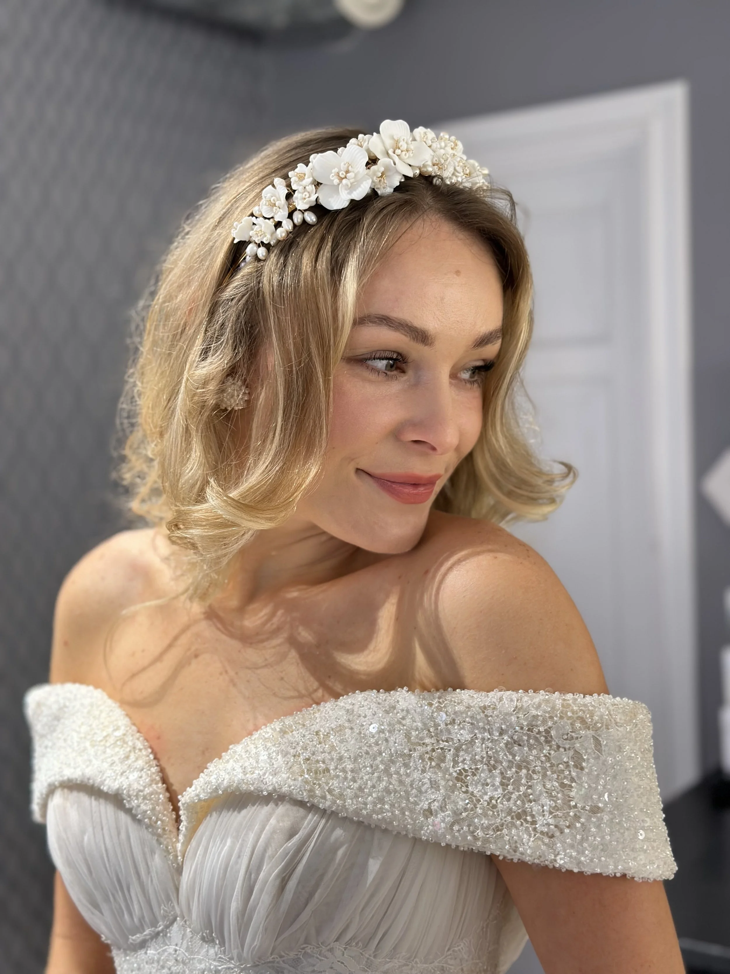 Floral gold hårpynt (9986)