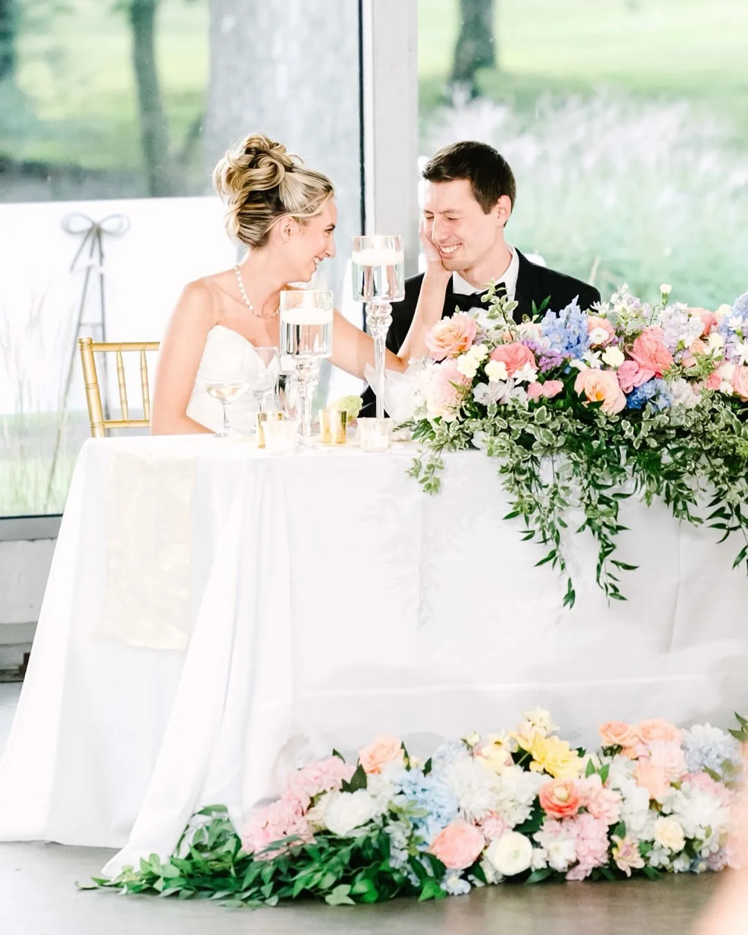 This day still plays over in our minds 🥰 This summer was insanely beautiful over at @abbeyresort . And this was literally how Andrianna &amp; Sam were all day long. No prompting needed. Truly, the lovliest day. 

@graceful_events_weddings 
@graceful