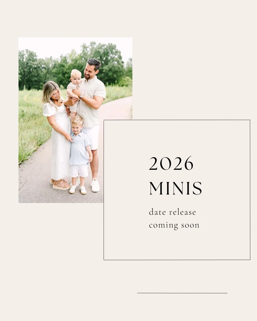 It&rsquo;s happening! Our 2026 calendar is solidifying, which means Mini Session dates will be released very soon! Mini Session weeks are a big deal around here. Truly, they&rsquo;re my most favorite time of the year! Getting to catch up with our pas