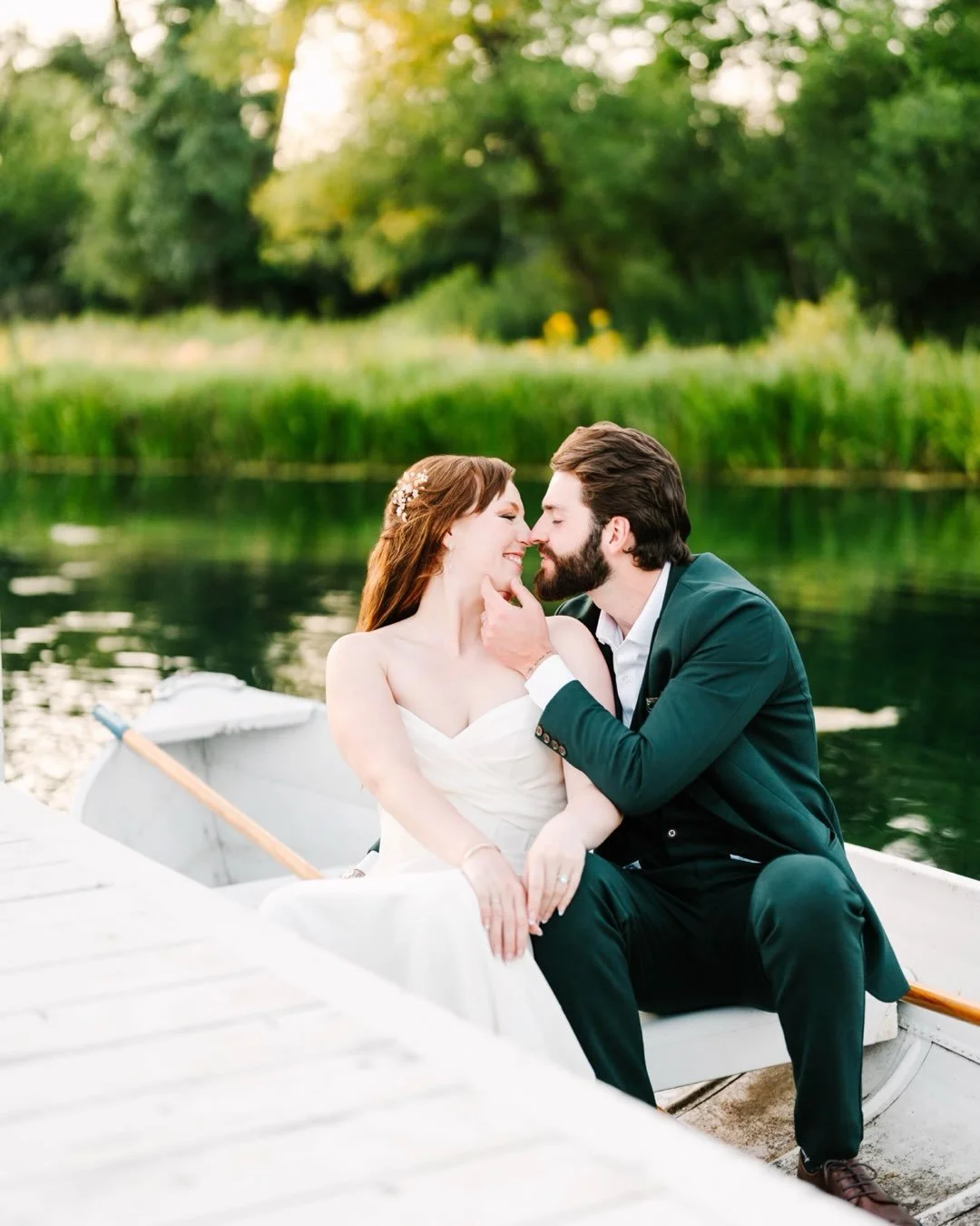 Taylor &amp; Jack Part II 

When Taylor &amp; Jack&rsquo;s waterfront ceremony ended, they were immediately brought their own signature drinks garnished with flowers &amp; fruit plucked fresh from the garden where cocktail hour was held. Truly, this 
