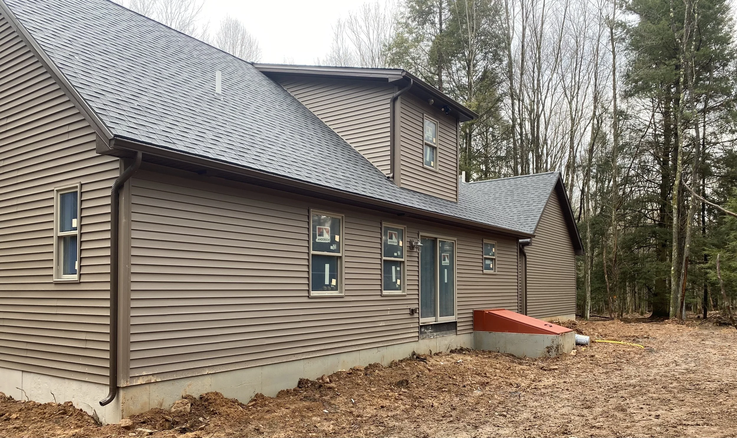 Custom install of seamless K-gutter.