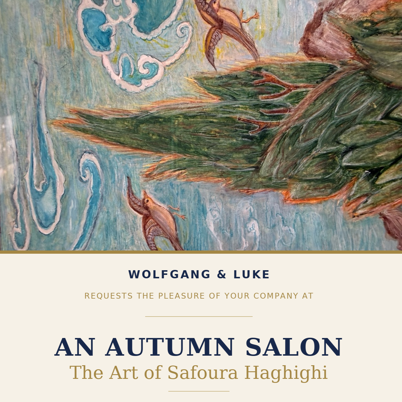 Private Salon with Safoura Haghighi