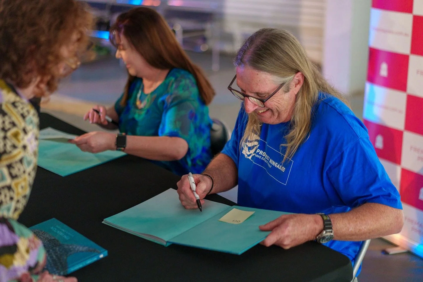 Launch Night! 🌟🐋 Our new book, Ningaloo : Australia&rsquo;s Wild Wonder has officially swum out into the world! 
Huge thanks to incredible author Tim Winton, the unstoppable Prof Fiona Stanley for launching, the tireless, hardworking @fremantlepres