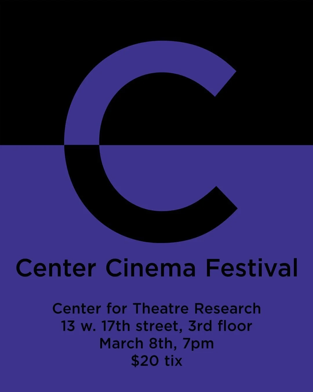 CENTER CINEMA FESTIVAL: SHORTS NIGHT

Join us for the first event of this new series showcasing films within our community to bridge the worlds of theater and film. 

The night will consist of screenings of six short films, followed by a brief talk b