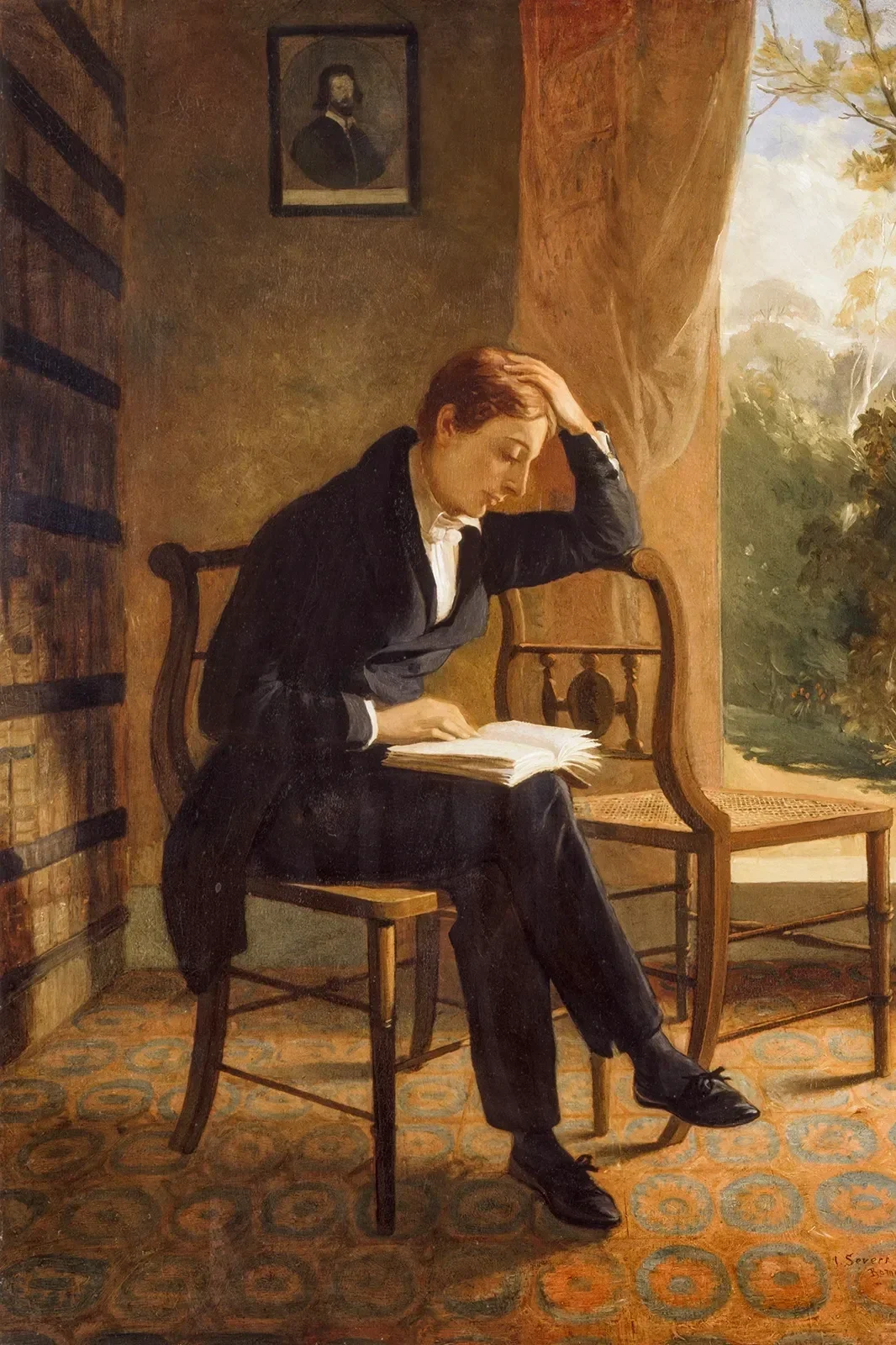 detail-Keats-oil-painting-Joseph-Severn-National-1821.webp
