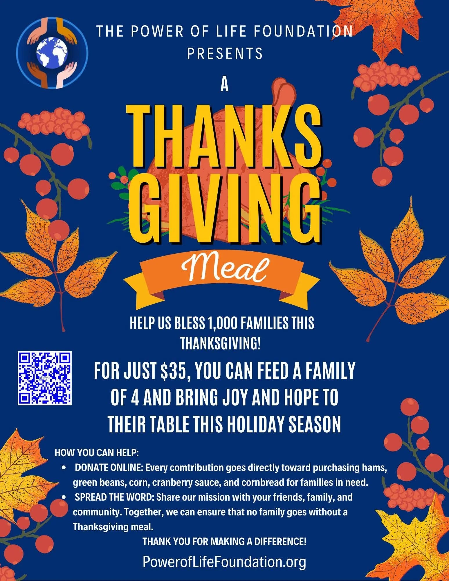 Help Us Bless 1,000 Families This Thanksgiving