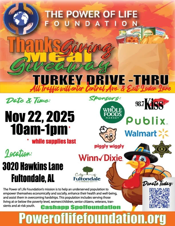 6th  Annual Thanksgiving Turkey Giveaway- Fultondale, AL