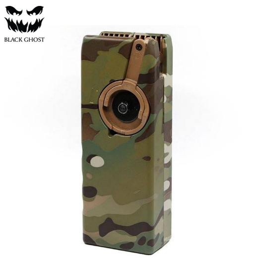 BLACK GHOST® 1000rnd Hand Crank Airsoft M4 BB Speedloader - Multicam