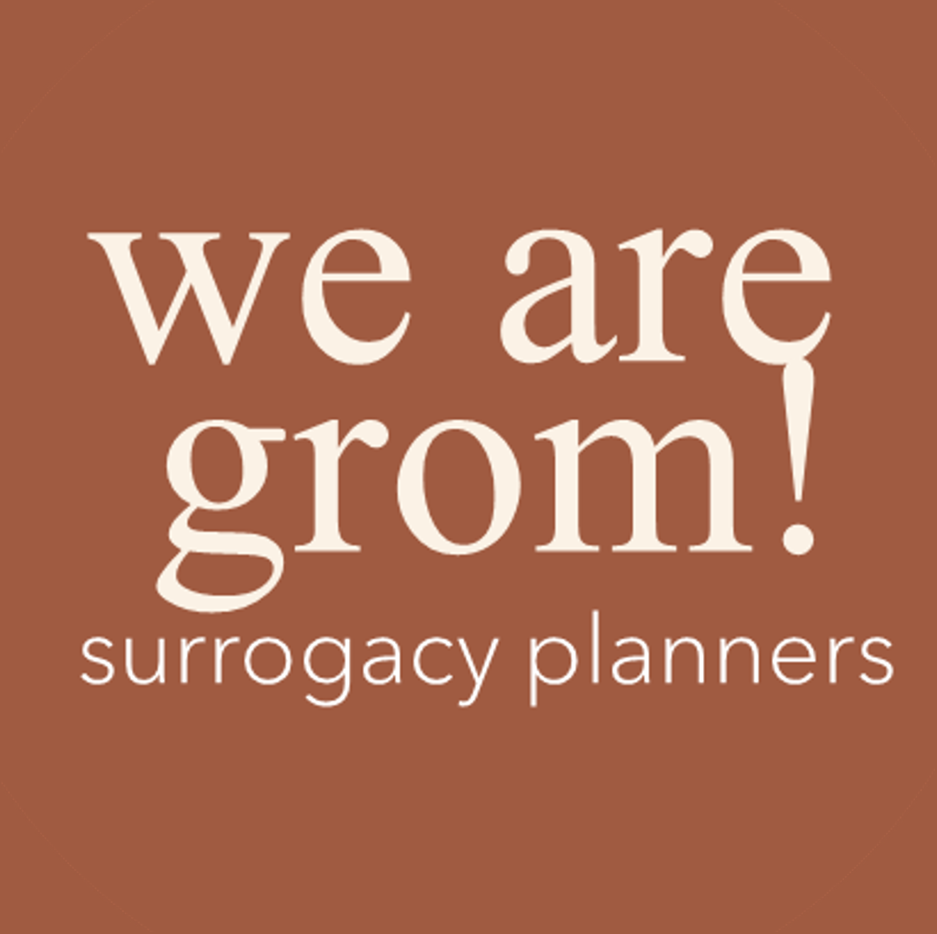 Logo WeAreGrom! Surrogacy Planners