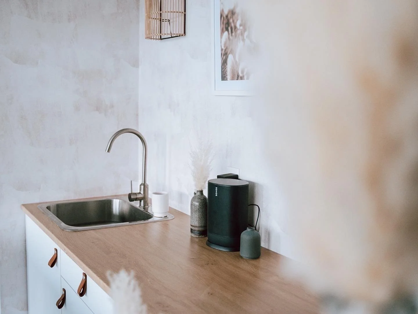 Coin cuisine du Kptur Studio avec speaker Sonos