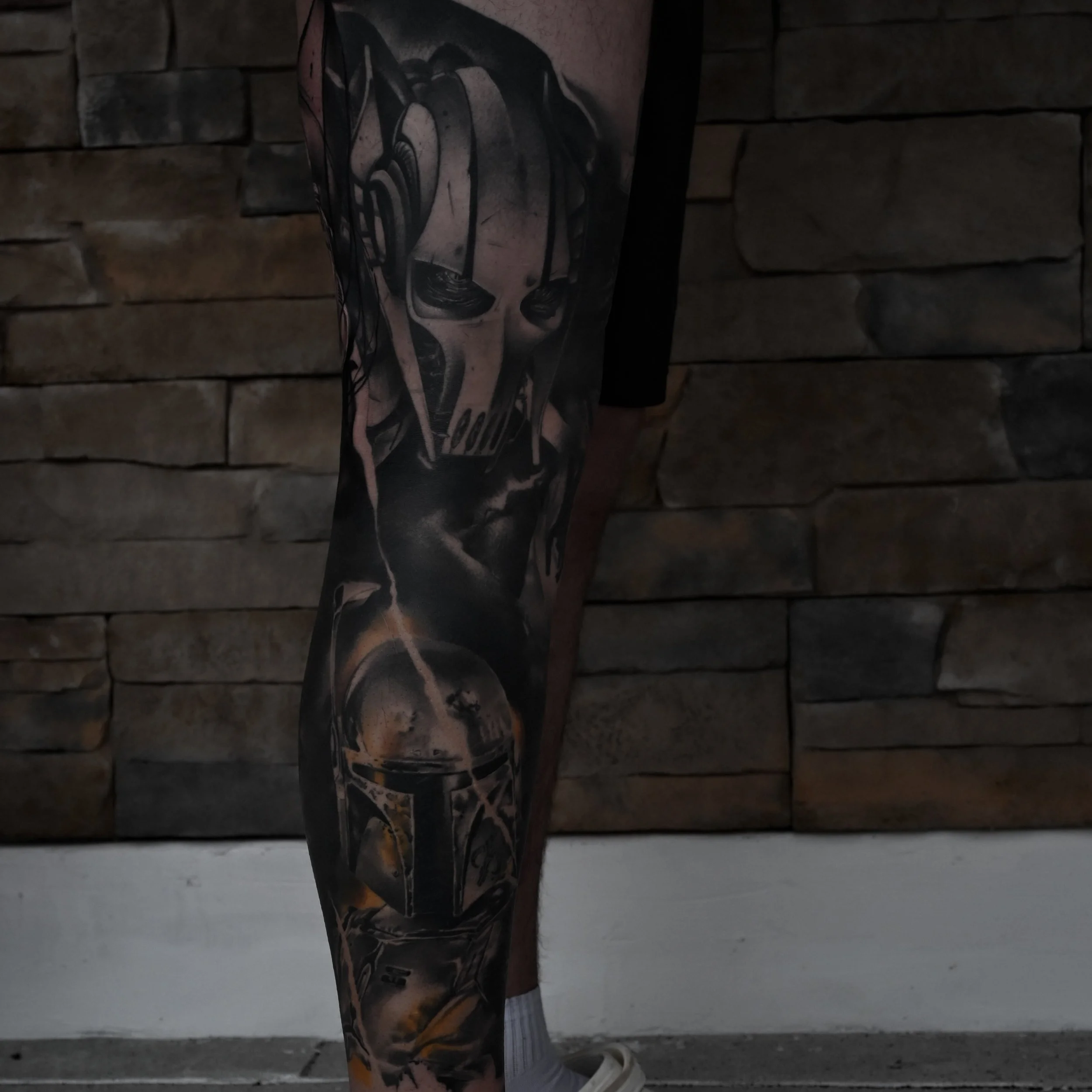 I always get asked, you only do blackwork? Have you done anything else? What other styles do you tattoo. 

Primarily yes, I do blackwork. However, I still like tattooing other things. Realism is one of them. I started off as a traditional tattooer. D