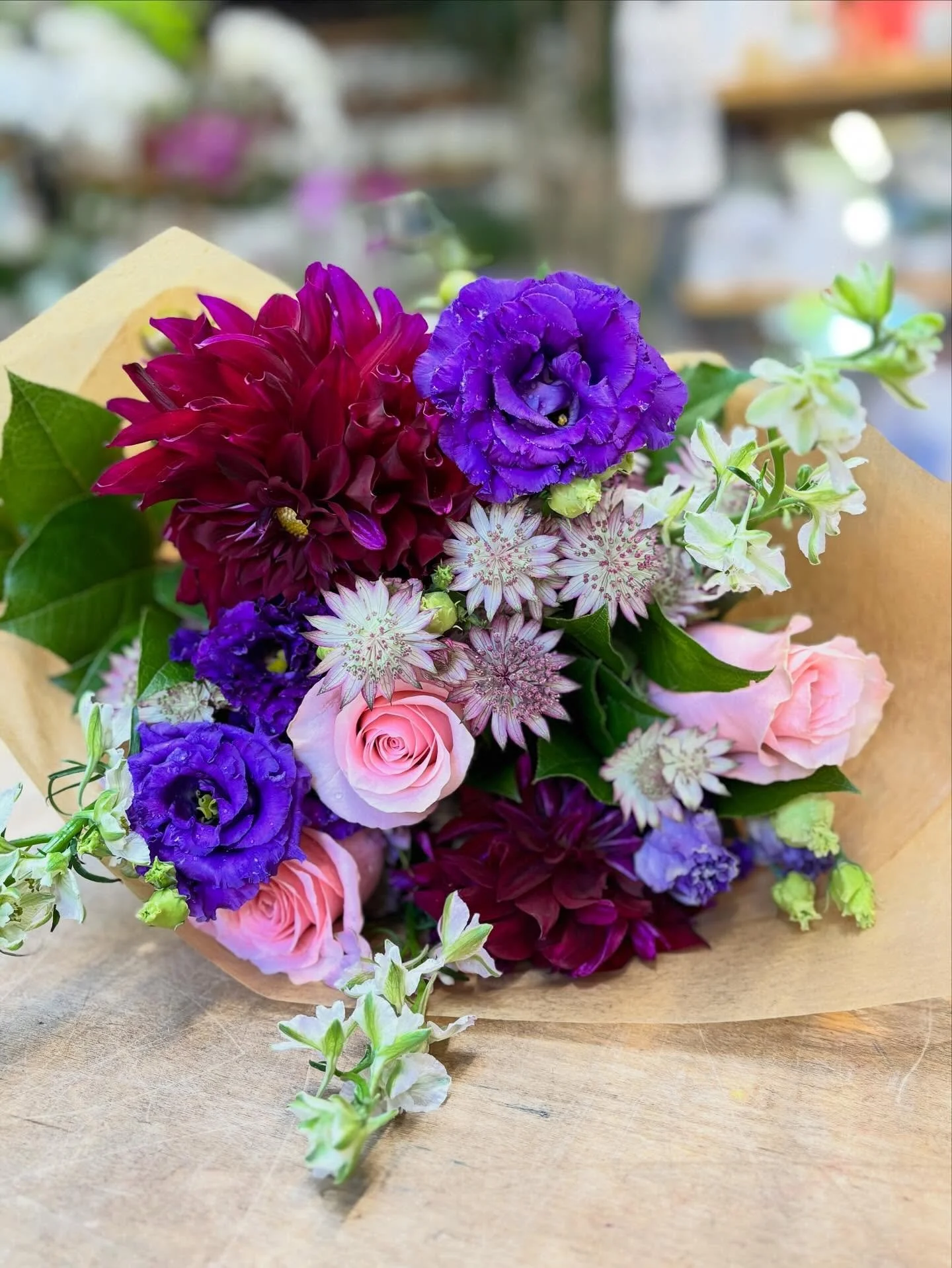 NYC Marathon celebratory flowers.