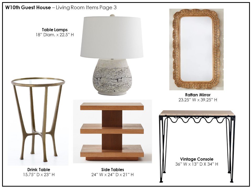 Living Room Items