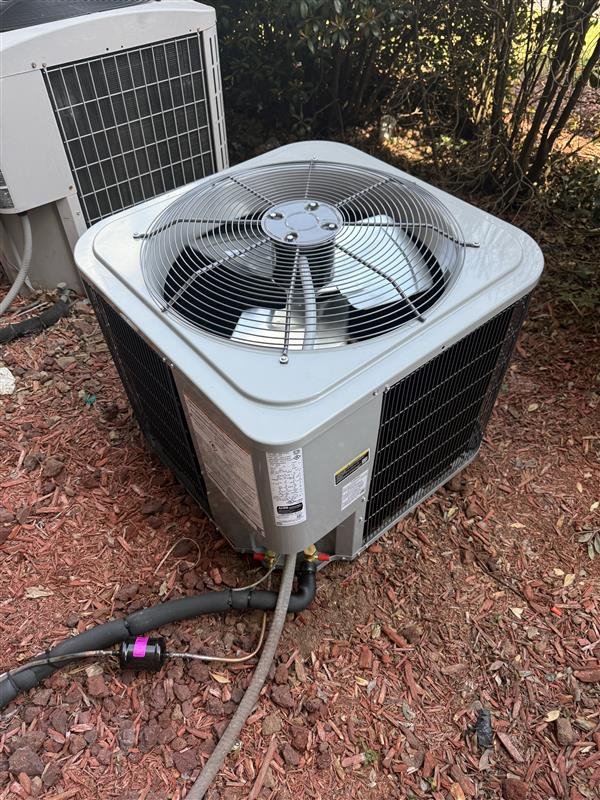 Outdoor unit installation at Hampton Inn in Macon, Georgia. 