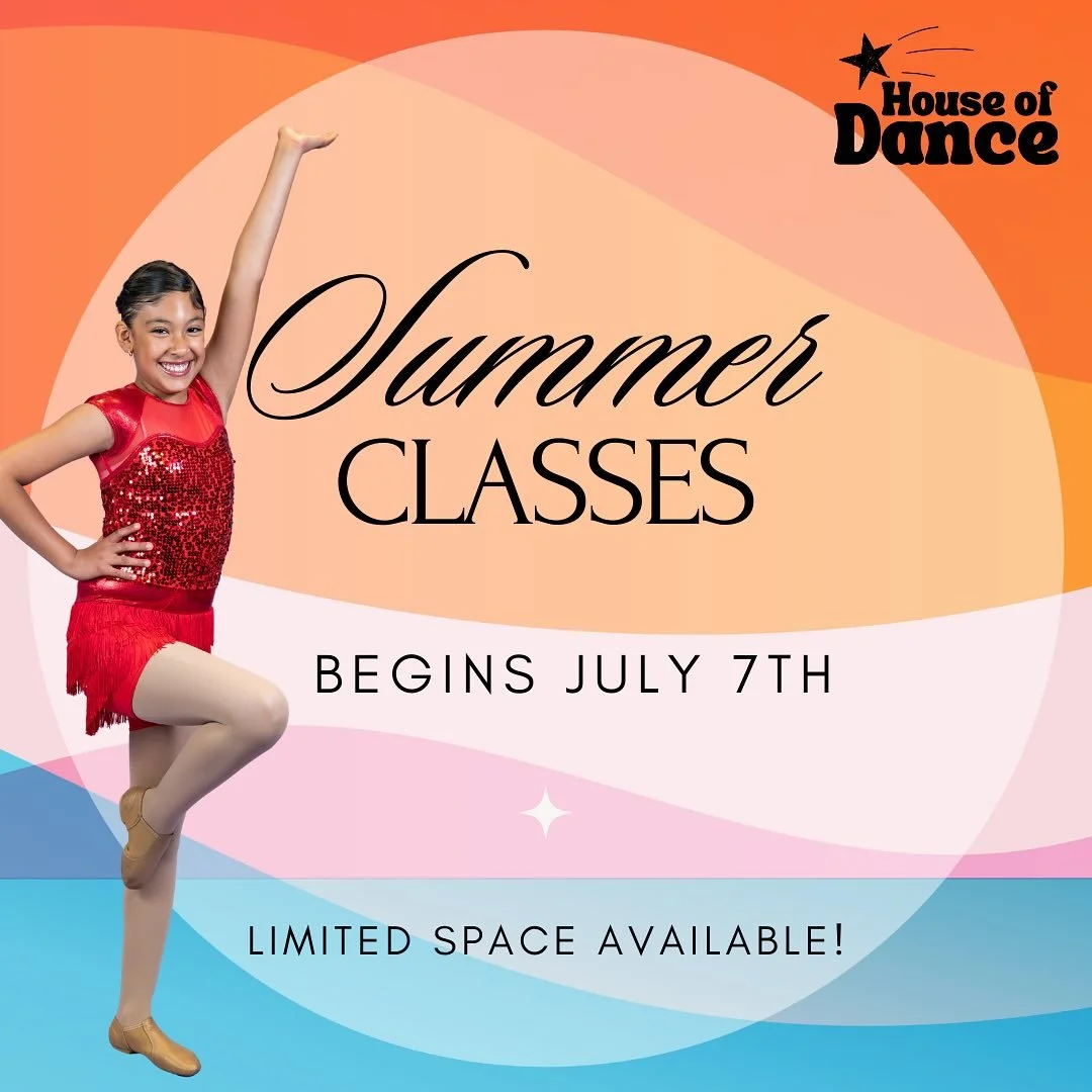The dancing continues! 🩰

☀️Our Summer session begins NEXT WEEK! 

🍁Fall session begins AUGUST 11th!

Current students can email Ms. Rachael to sign up for summer classes and new students, please make a registration appointment on our website!
