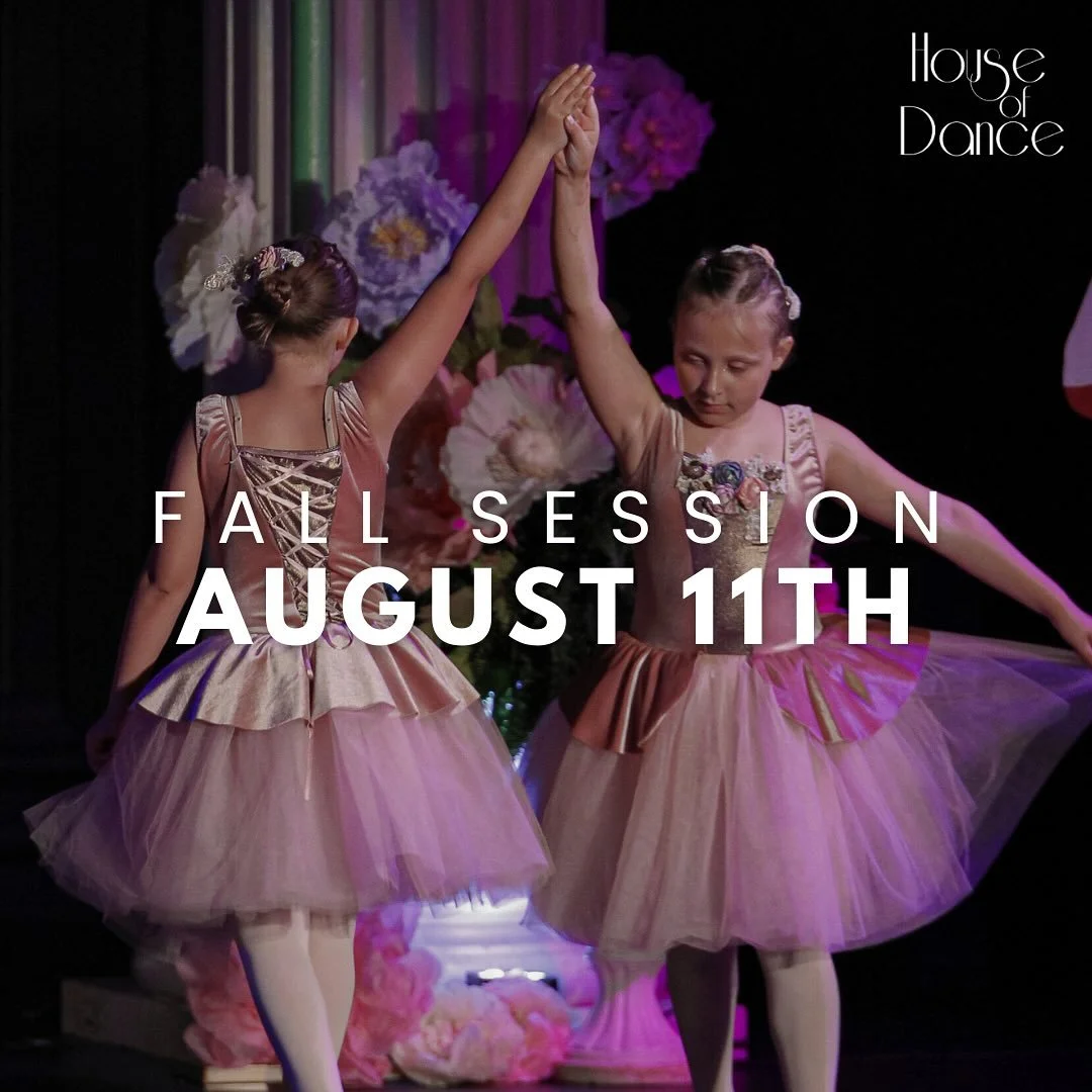 Our Summer classes are wrapping up. Are you ready for the Fall Session? 🩰🌟

NEW students: Make sure you are registered by August 11th. We have a few spots left! 

CURRENT students: Your regular class schedule will resume on August 11th!