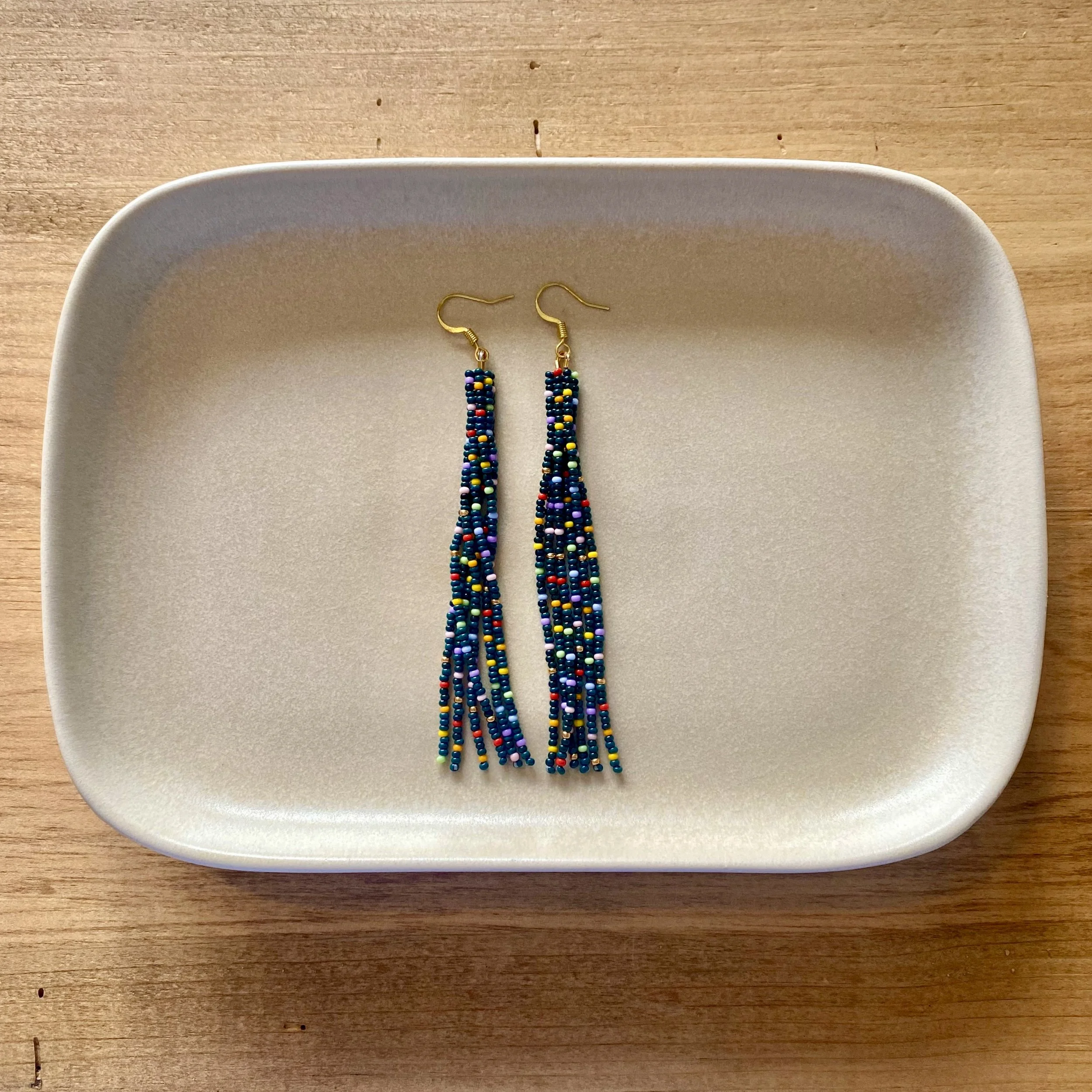 Funfetti cylinder dangles, green