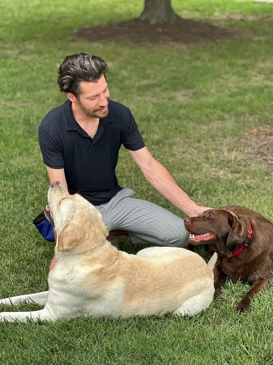 Private dog training session in Fairfax, Virginia