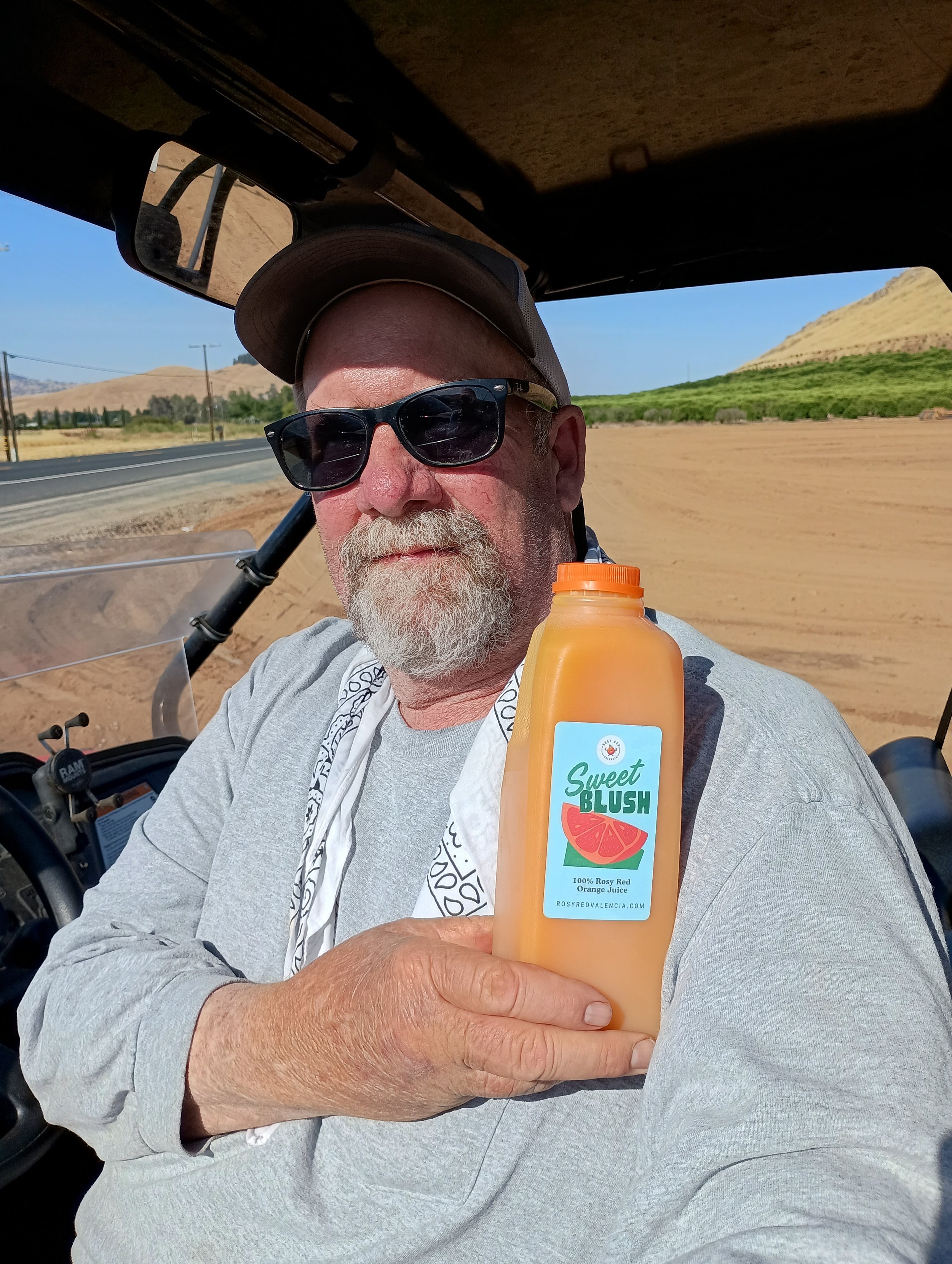 Farm Manager Mitch Reynolds with Sweet Blush