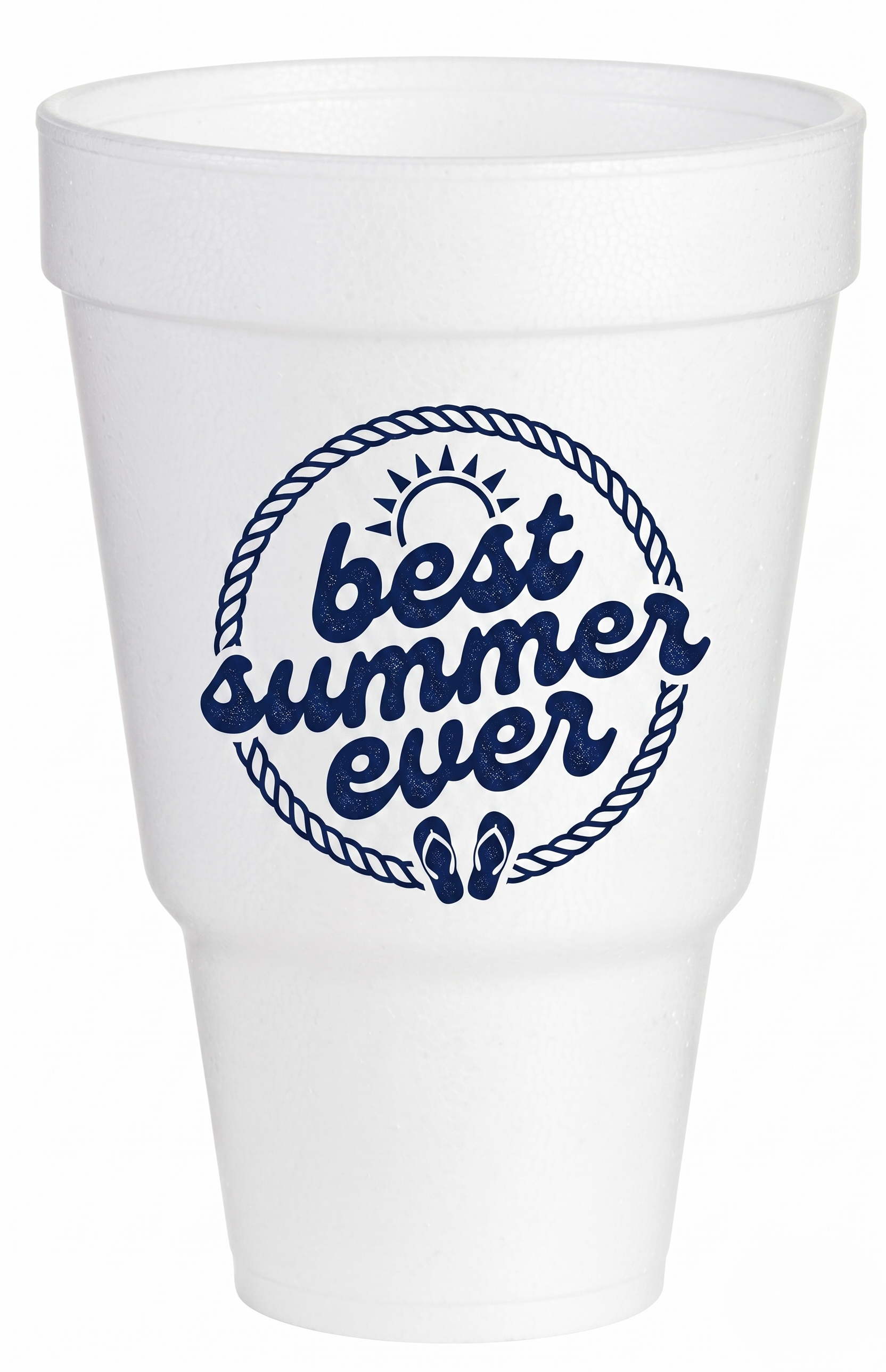 Custom printed Styrofoam cup with custom logo