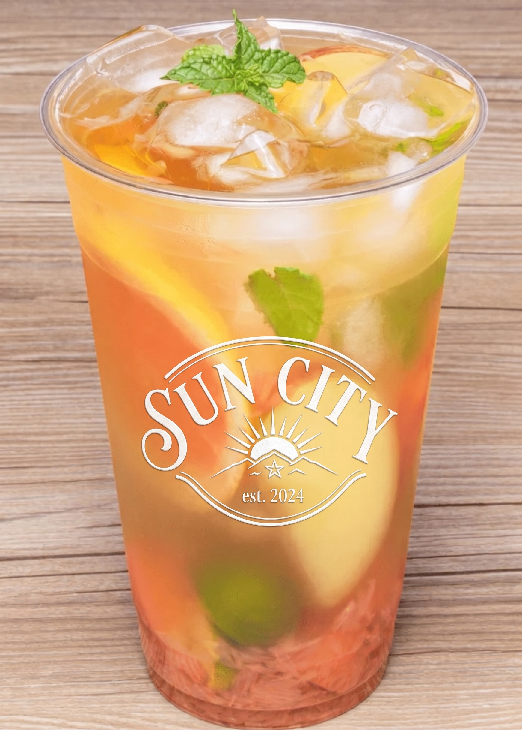 Custom printed Clear PET Cup with custom logo