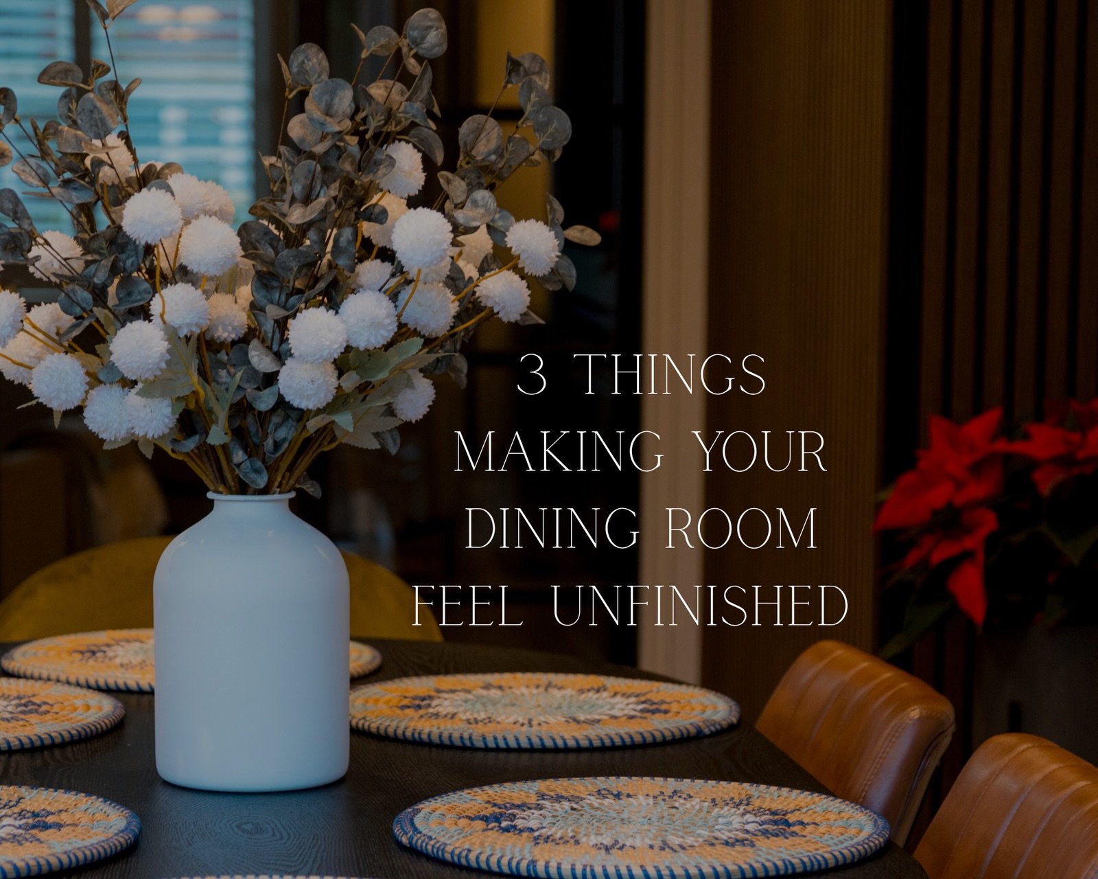 3 things making your dining room feel flat and unfinished!

You&rsquo;ve got the table and chairs, but something still feels like it&rsquo;s missing? It&rsquo;s normally one of these&hellip;

💡The lighting - one of my BIGGEST things! The right light