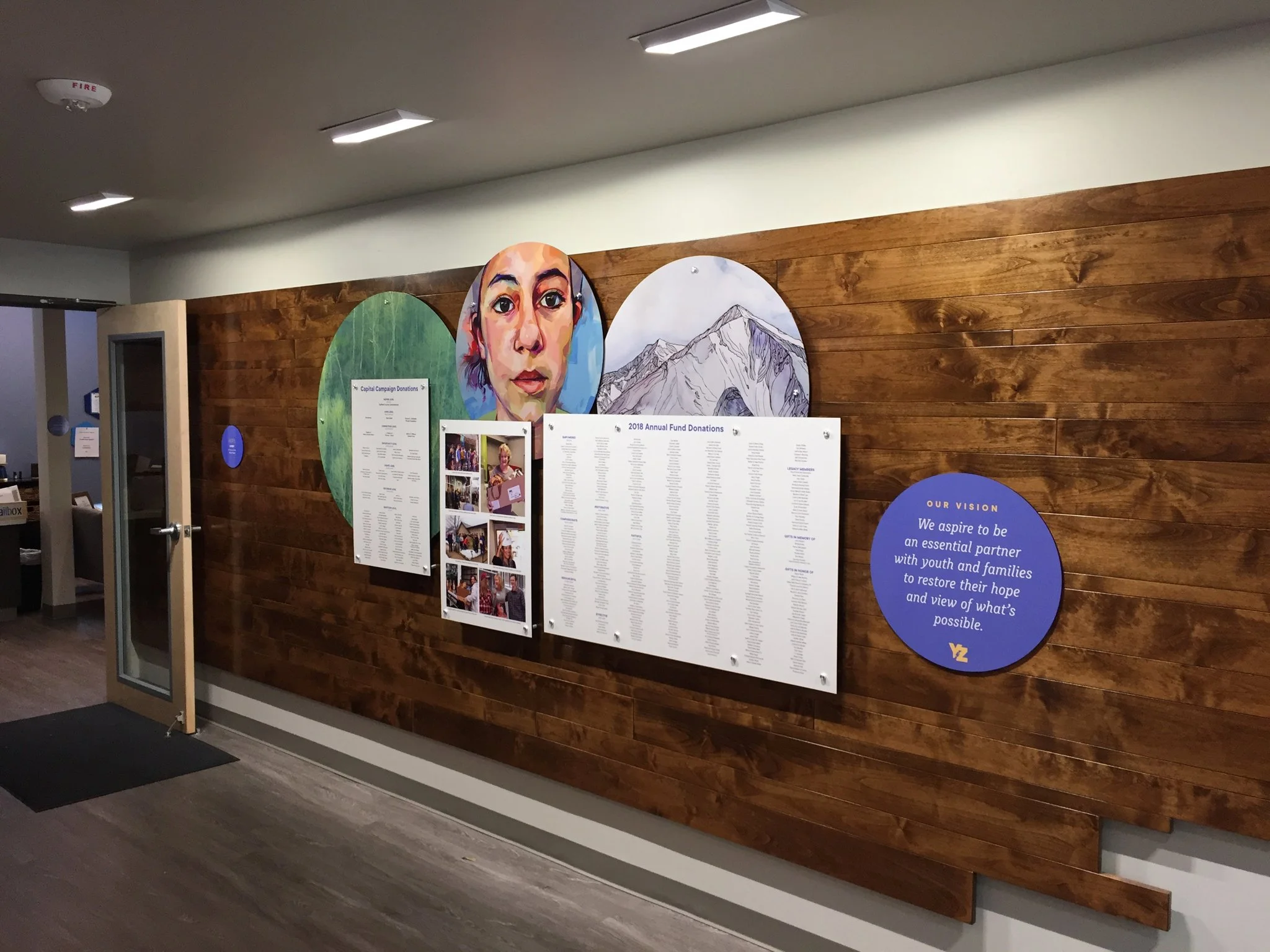 YouthZone Donor Wall