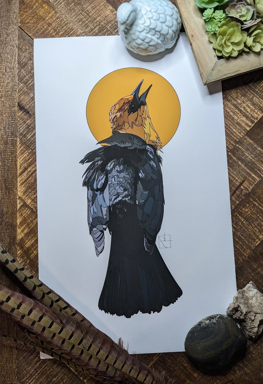 Yellow-headed Blackbird Print