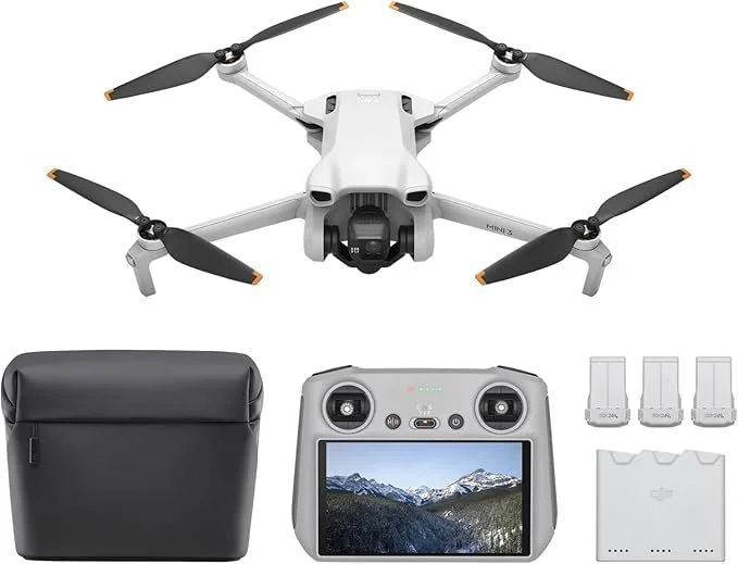 DJI Mini 3 Fly More Combo - Great entry level drone that's under 250 grams. I don't use this much, but great for aerial shots for the price point