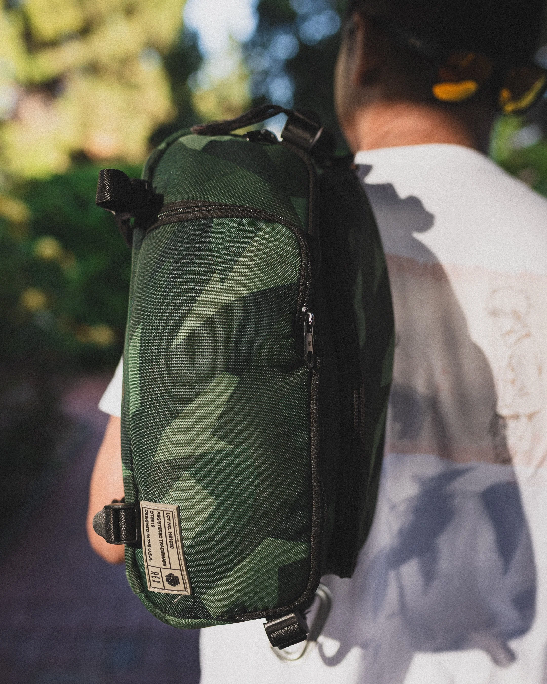 HEX Ranger DSLR Sling - The tried and true travel sling that has been with me since the start of my photography journey. Integrated rainfly to keep the water off. Plenty of hidden and secure pockets to keep things in place
