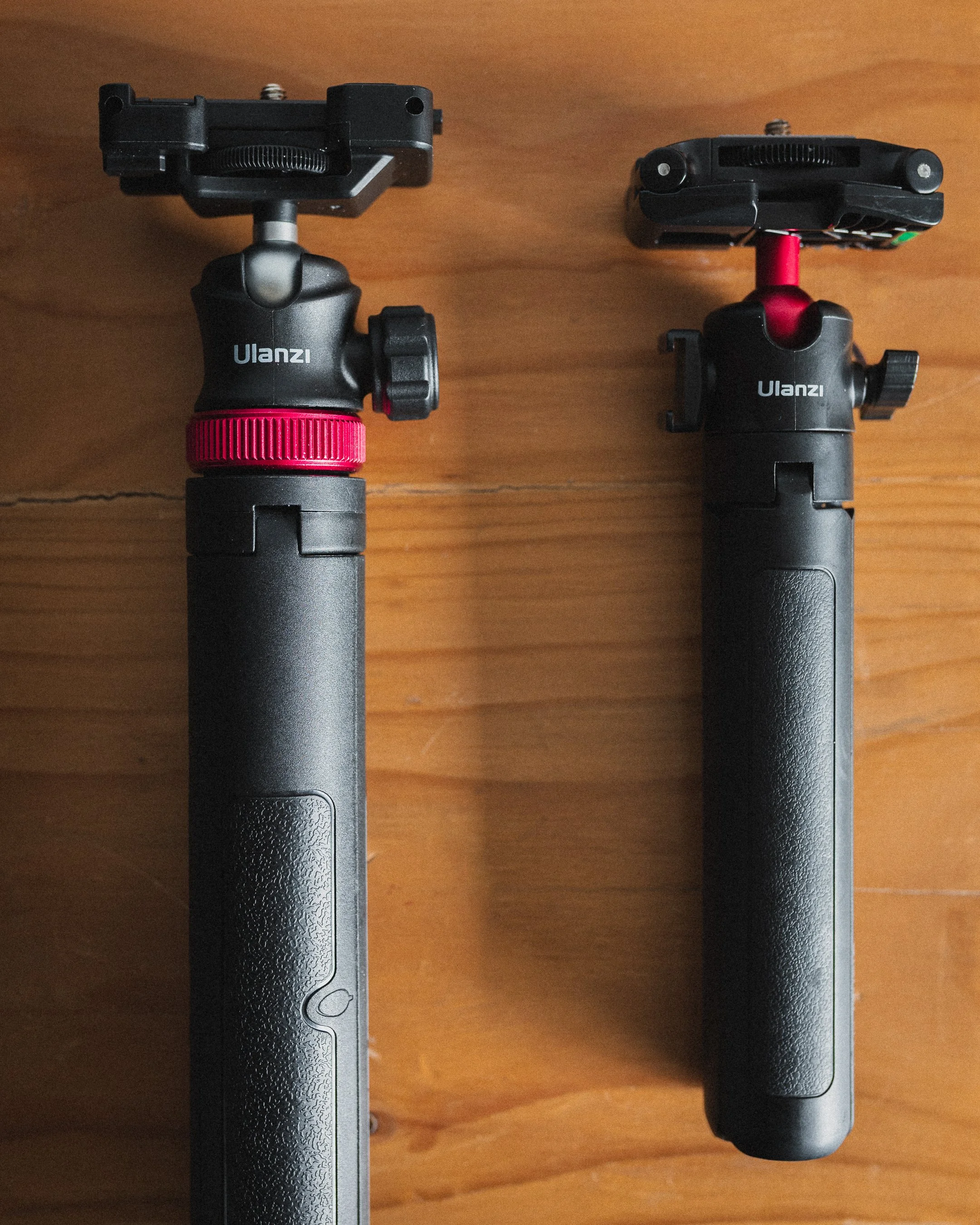 Ulanzi MT-44 Extendable Phone Tripod - An inexpensive tripod I use specifically for my phone and portable light set up. Holds my phone with uncompromising grip