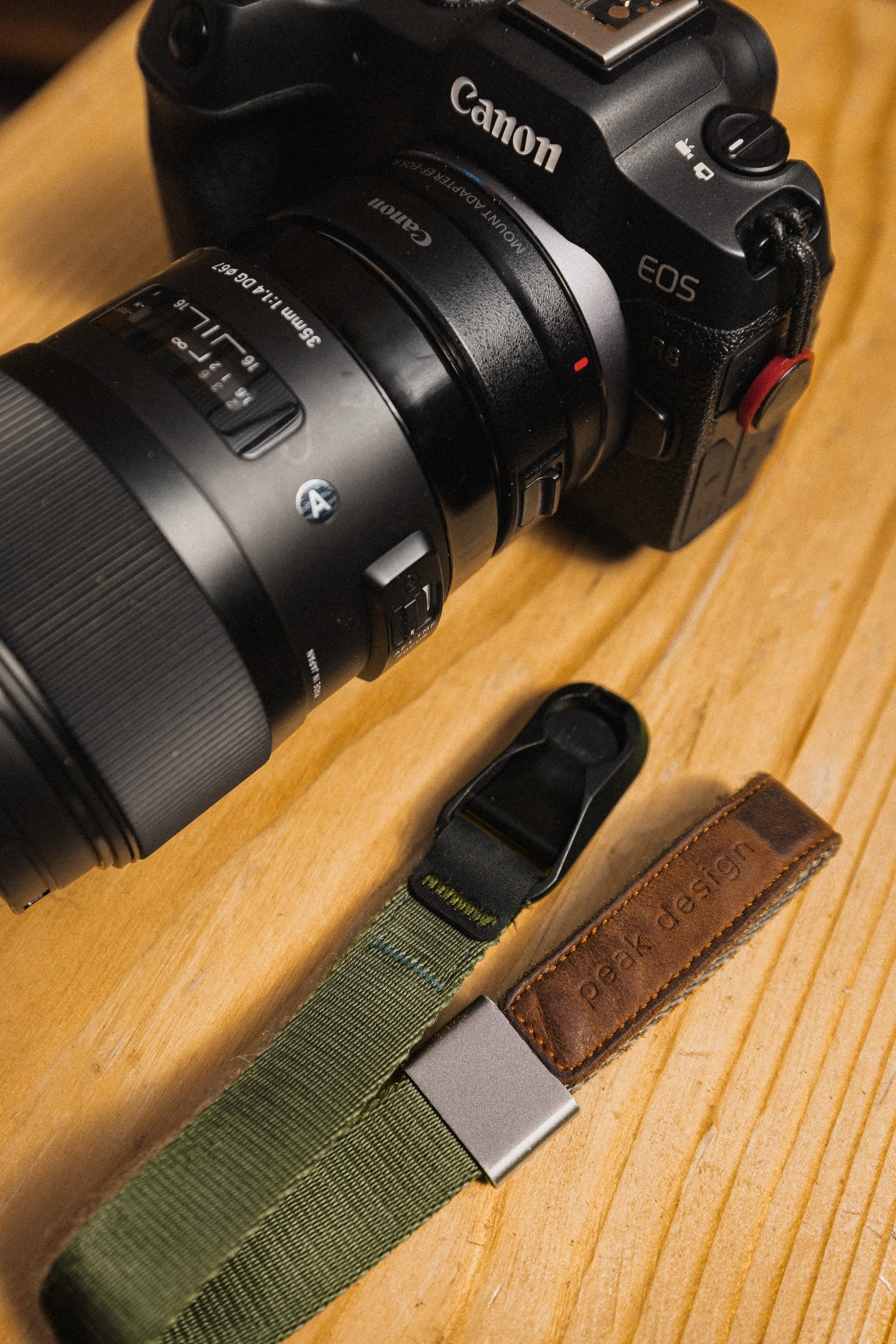 Peak Design Cuff Camera Wrist Strap - Stylish and minimal. Keeps my camera secured on my person without being obtrusive