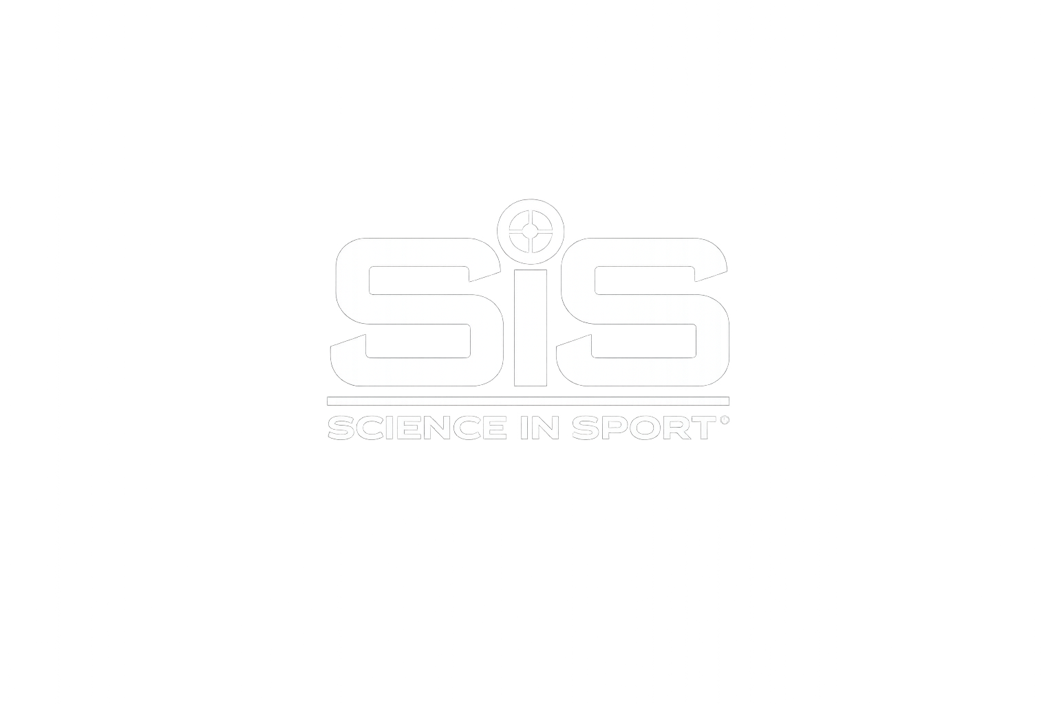 Black background with white logo and text. The logo displayse the acronym 'SIS' with a circle representing a target or crosshair above the letter 'I'. Beneath, it reads 'Science in Sport'.